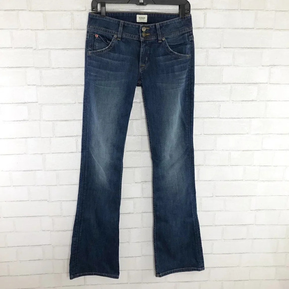 Hudson Medium Wash Signature Bootcut Jeans Women's Waist Size 27 - Picture 1 of 4